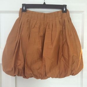 Anthropologie Copper Bubble Skirt